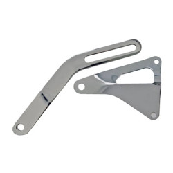 PartzBiz CM C5ZZ-10145-51-K - Scott Drake 65-73 Alternator Bracket Set (289 & 302 Chrome)