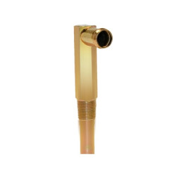 PartzBiz CM C8AZ-18599-A - Scott Drake 67-70 Water Inlet Elbow (Big block, Gold Zinc)