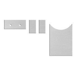 PartzBiz CM C7ZZ-6504410-AC - Scott Drake 67 Dlx interior AC vent aluminum inserts PartzBiz CM C7ZZ-6504410-AC - Scott Drake 67 Dlx interior AC vent aluminum inserts