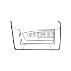 PartzBiz CM C9ZZ-6520530-1A - Scott Drake 69-70 Door Weatherstrips
