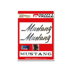 PartzBiz CM C9ZZ-6540282KIT - Scott Drake 69-72 Emblem Kit, Pin On, Mustang