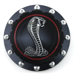 PartzBiz CM B-9030-COBRA-BK - Scott Drake Billet Fuel Cap (Black, Cobra Emblem) PartzBiz CM B-9030-COBRA-BK - Scott Drake Billet Fuel Cap (Black, Cobra Emblem)