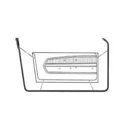 PartzBiz CM C7ZZ-6520530-1A - Scott Drake Door Weatherstrip