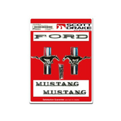 PartzBiz CM C5ZZ-6540282-6K - Scott Drake Emblem Kit, 6 Cylinder PartzBiz CM C5ZZ-6540282-6K - Scott Drake Emblem Kit, 6 Cylinder