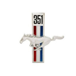 PartzBiz CM C7ZZ-16229-W - Scott Drake Fender Emblem,351 Running Horse, Driver Side