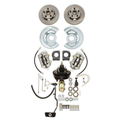 PartzBiz CM: DBC-A121-1-R-Scott Drake Front Disc Brake Conversion Kit With Dual Bowl Master Cylinder For Manual Front Drum Brakes PartzBiz CM: DBC-A121-1-R-Scott Drake Front Disc Brake Conversion Kit With Dual Bowl Master Cylinder For Manual Front Drum Brakes