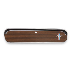 PartzBiz CM C5ZZ-6506024-C - Scott Drake Glove Box Door Metal Backed Woodgrain with Running Horse Emblem PartzBiz CM C5ZZ-6506024-C - Scott Drake Glove Box Door Metal Backed Woodgrain with Running Horse Emblem