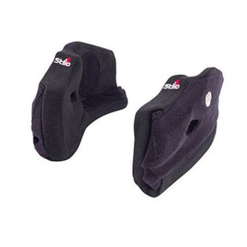 PartzBiz CM: YA0825MM25-Stilo ST5 Series Helmet Cheek Pads - 25MM - Black - Pair PartzBiz CM: YA0825MM25-Stilo ST5 Series Helmet Cheek Pads - 25MM - Black - Pair