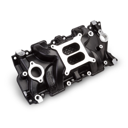 PartzBiz CM: 8120BK-Weiand Street Warrior Intake - Chevy Small Block V8 - Black Ceramic