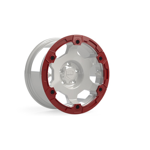 PartzBiz CM: 1056014-Modular Rash Ring Kit W/ Hardware - Red (6-Spoke)