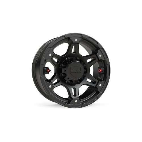 PartzBiz CM: 1058089-Nomad Split Spoke Off-Road Wheel - 8X6.5'' - -12mm - Metallic Black