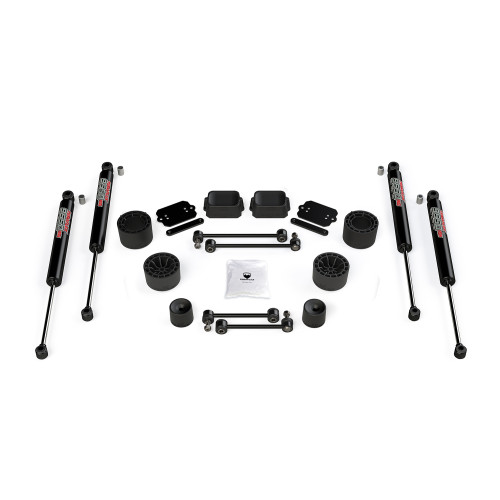 PartzBiz CM: 1365360-JL 2dr Rubicon: ชุดยกแบบสเปรเซอร์ 2.5 นิ้ว และโช้คอัพ 9550 VSS Twin-Tube