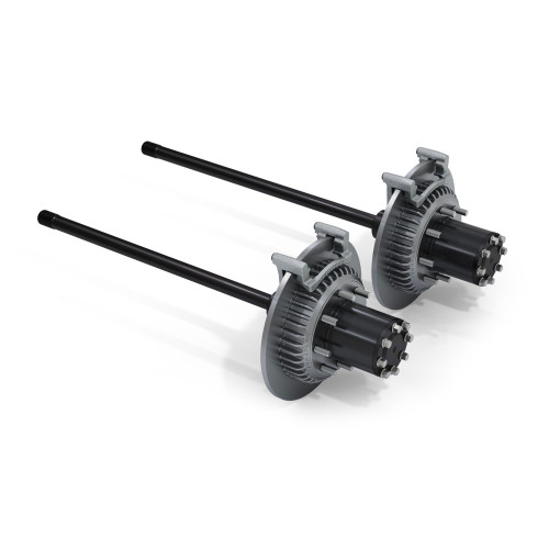 PartzBiz CM: 3063100-JK: CRD60 Rear Axle 8-Lug Full-Float Conversion & Solid Big Rotors - 3.25