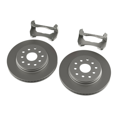 PartzBiz CM: 4303480-JK: Front Performance Big Rotor Kit W/ Vented Rotors - 5x5