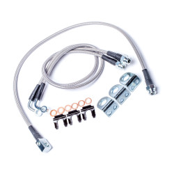 PartzBiz CM 4350400 - TJ: 26'' Stainless Steel Braided Brake Line Kit - Front & Rear PartzBiz CM 4350400 - TJ: 26'' Stainless Steel Braided Brake Line Kit - Front & Rear