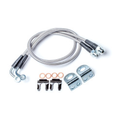 PartzBiz CM 4353310 - JK / TJ: 26'' Stainless Steel Braided Brake Line Kit - Front PartzBiz CM 4353310 - JK / TJ: 26'' Stainless Steel Braided Brake Line Kit - Front