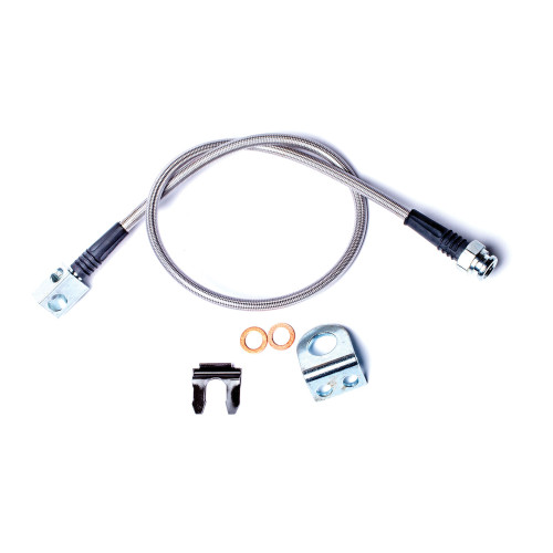 PartzBiz CM: 4354210-TJ: 26'' Stainless Steel Braided Brake Line Kit - Rear