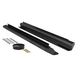 PartzBiz CM 4637310 - JK 4dr: RockGuard Aluminum Rock Slider Kit - Powder Coat PartzBiz CM 4637310 - JK 4dr: RockGuard Aluminum Rock Slider Kit - Powder Coat