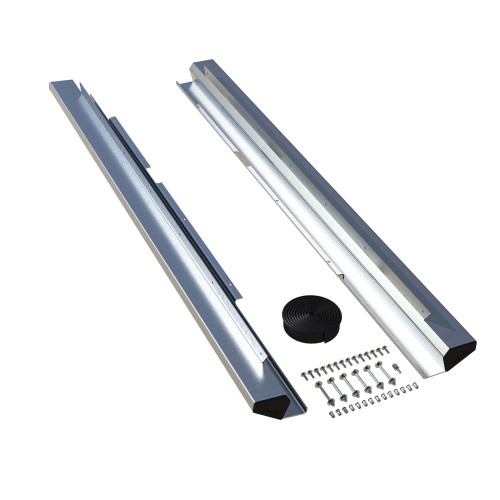 PartzBiz CM: 4937310-JK 4dr: RockGuard Aluminum Rock Slider Kit - Raw PartzBiz CM: 4937310-JK 4dr: RockGuard Aluminum Rock Slider Kit - Raw