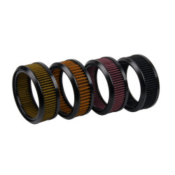 PartzBiz HD 19031248 - Air Filters For HOPROUSA Round Air Cleaner for Harley Davidson Softail Touring Models - Red