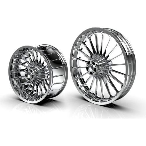PartzBiz HD: 190321236-Chrome Tubeless Wheels for Harley Softail Breakout 2013-2025 - 18x8.5” chrome rear wheel for 2018+ M8 Breakout PartzBiz HD: 190321236-Chrome Tubeless Wheels for Harley Softail Breakout 2013-2025 - 18x8.5” chrome rear wheel for 2018+ M8 Breakout
