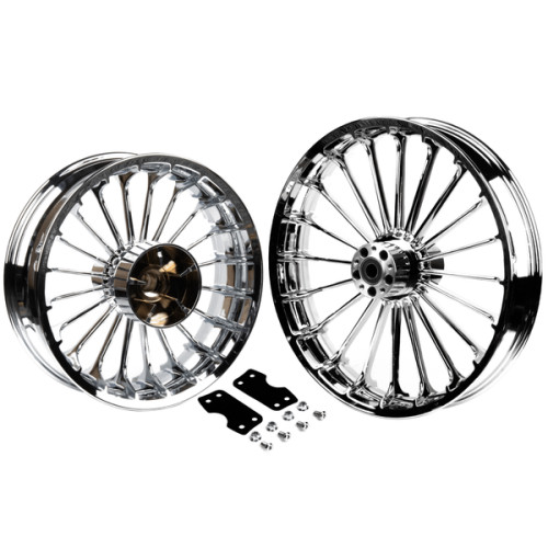 PartzBiz HD: 19032160-Turbo Spoke Wheel For Harley '14-later Harley Touring bikes - 18x5.5 Gloss Black Rear Wheel PartzBiz HD: 19032160-Turbo Spoke Wheel For Harley '14-later Harley Touring bikes - 18x5.5 Gloss Black Rear Wheel
