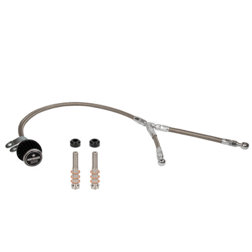 PartzBiz HD: 190323478-Oil Bypass Kits Only For Oval Super Ring Air Cleaner For Harley Davidson 2018-2024 Softail 107/114/117 All Models & 2017-2023 Touring 107/114/117 All Models - Black