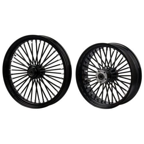 PartzBiz HD: 190324566-Fat Spoke Tubeless Wheel For Harley Sofail 2018+ Street Bob & Softail Standard - 18x5.5” Rear Wheel