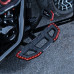 PartzBiz HD: 190325851-Panda Rider Stretched Floorboards For Harley 1986+ Touring All models - Black & Red