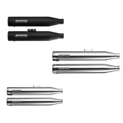 PartzBiz HD 190341236 - Slip-on Mufflers Deep Sound For 2018-2024 Harley Softail Fatboy Breakout Street Bob Slim Low Rider Heritage Classic Deluxe - Black-short PartzBiz HD 190341236 - Slip-on Mufflers Deep Sound For 2018-2024 Harley Softail Fatboy Breakout Street Bob Slim Low Rider Heritage Classic Deluxe - Black-short