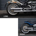 PartzBiz HD: 190341237-Slip-on Mufflers Deep Sound For 2018-2024 Harley Softail Fatboy Breakout Street Bob Slim Low Rider Heritage Classic Deluxe - Chrome-short PartzBiz HD: 190341237-Slip-on Mufflers Deep Sound For 2018-2024 Harley Softail Fatboy Breakout Street Bob Slim Low Rider Heritage Classic Deluxe - Chrome-short