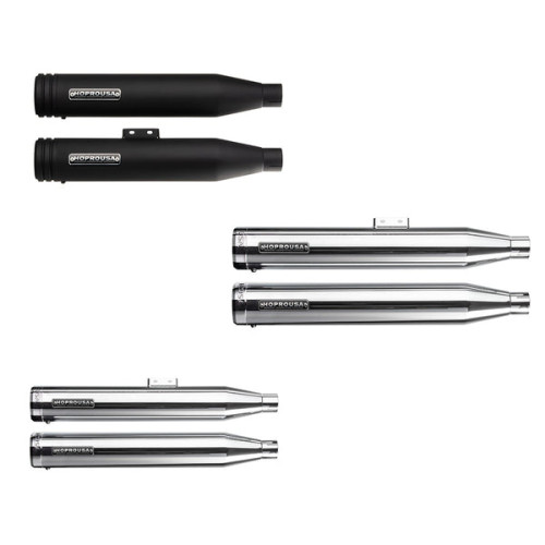 PartzBiz HD: 190341238-Slip-on Mufflers Deep Sound For 2018-2024 Harley Softail Fatboy Breakout Street Bob Slim Low Rider Heritage Classic Deluxe - Chrome-long PartzBiz HD: 190341238-Slip-on Mufflers Deep Sound For 2018-2024 Harley Softail Fatboy Breakout Street Bob Slim Low Rider Heritage Classic Deluxe - Chrome-long