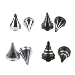 PartzBiz HD 190392557 - Axle Nut Covers for Harley 2018+ Softail Fatboy Breakout Street Bob - Chrome / [Front]Fat Boy