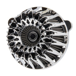 PartzBiz HD 19051413 - Spider Air Cleaner For Harley Davidson 2024+ Touring 117/121 & 2025+ Softail 117 All Models - Chrome PartzBiz HD 19051413 - Spider Air Cleaner For Harley Davidson 2024+ Touring 117/121 & 2025+ Softail 117 All Models - Chrome