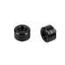 PartzBiz HD: 19061254-Front Axle Nut Covers for Harley 2018+ M8 Street Bob Fat Boy Breakout Softail Standard - Black / Fat Boy/Breakout Rear