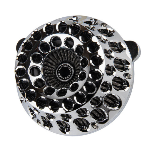 PartzBiz HD: 19063124-Fat Hole Air Cleaner For Harley Davidson 2018-2024 Softail 107/114/117 All Models & 2017-2023 Touring 107/114/117 All Models - Chrome PartzBiz HD: 19063124-Fat Hole Air Cleaner For Harley Davidson 2018-2024 Softail 107/114/117 All Models & 2017-2023 Touring 107/114/117 All Models - Chrome