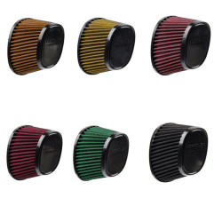 PartzBiz HD AIR-117-GRN - Hoprousa High-Flow Washable Motorcycle Air Filter For Replacement(OEM# 29400405) Fit For Harley 18-later Softail Fatboy Streetbob and 17-later Touring Road King and 2023+ Breakout - Green