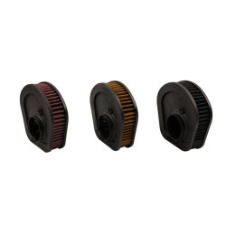 PartzBiz HD AIR-K4-BLK - Hoprousa High-Flow Washable Motorcycle Air Filter For Replacement(OEM# 29400248) Fit For Harley Softail 18-later with 107 Engine BREAKOUT HERITAGE CLASSIC DELUXE FAT BOY - Black