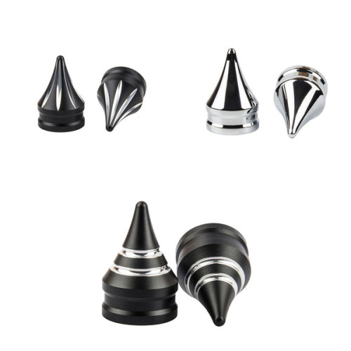 PartzBiz HD: CVR-A2TRF-BLK-Front Axle Nut Covers for Harley 08-23 Touring and Trike all Models - Black Scratch PartzBiz HD: CVR-A2TRF-BLK-Front Axle Nut Covers for Harley 08-23 Touring and Trike all Models - Black Scratch