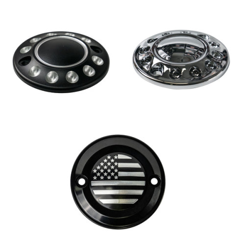 PartzBiz HD: CVR-TIM-STS-Timing Cover For Harley M8 Softail Touring models - Stars and Stripes PartzBiz HD: CVR-TIM-STS-Timing Cover For Harley M8 Softail Touring models - Stars and Stripes