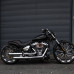 PartzBiz HD: HLHX401-2-Hoprousa Motorcycle Fender,Gloss Black Short Front Fender Compatible with 2013+ Harley Davidson Softail BREAKOUT FXBR - Gloss black For 23x3.75
