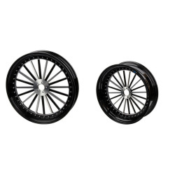 PartzBiz HD WHL-19F-BB - 3D Forged Spoke Rivet Wheel For Harley Davidson 2018+ Softail Models - 19X2.5 PartzBiz HD WHL-19F-BB - 3D Forged Spoke Rivet Wheel For Harley Davidson 2018+ Softail Models - 19X2.5