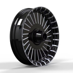 PartzBiz HD WHL-BR21-BST - Hoprousa 3D Custom Motorcycle Cast Forged FAT RADIATER Rear Front Wheels For 2018-2023 Harley Softail Fatboy Breakout - 21x3.5