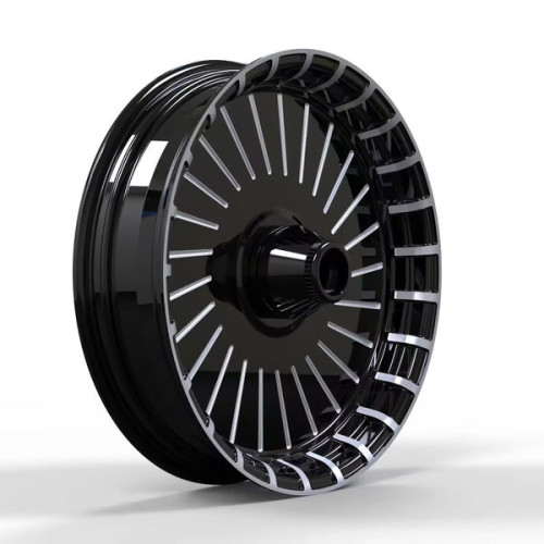 PartzBiz HD: WHL-BR21-BST-Hoprousa 3D Custom Motorcycle Cast Forged FAT RADIATER Rear Front Wheels For 2018-2023 Harley Softail Fatboy Breakout - 21x3.5