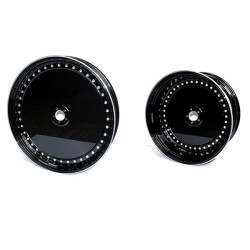 PartzBiz HD WHL-BR23-PBK - Hoprousa 3D Custom Motorcycle Cast Forged Rear Front FAT STAR Wheels For 2018-2023 Harley Softail Fatboy Breakout - 23x3.75