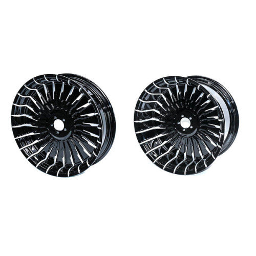 PartzBiz HD: WHL-FB18-5-3D Blade Forged Wheels with Hubs For 2018+ Harley Softail Models - 18x8.5