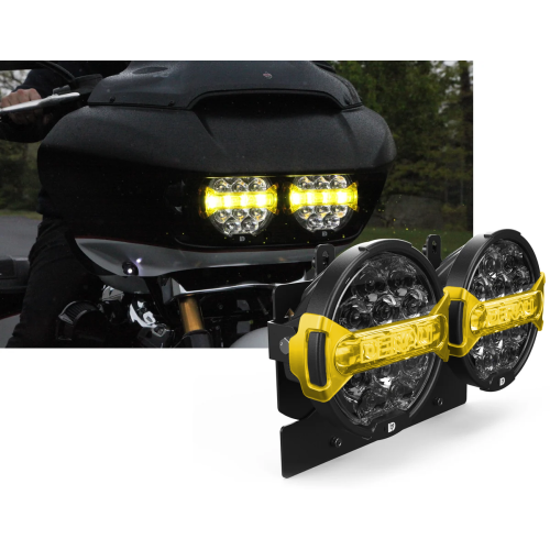 PartzBiz HD: DNL.D14.10200.K-DENALI D14 Destroyer Headlight Kit ('15-'23 Road Glide)