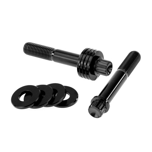 PartzBiz HD: UN-BR-T80-BB-Radial Caliper Titanium Hardware Kit - Universal (80mm, Black and Black) PartzBiz HD: UN-BR-T80-BB-Radial Caliper Titanium Hardware Kit - Universal (80mm, Black and Black)