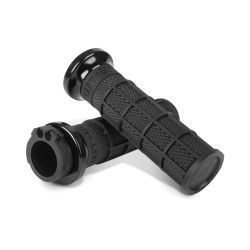 PartzBiz HD V31HTW-BB-B - ODI V-TWIN LOCK-ON HART-LUCK SIGNATURE FULL-WAFFLE GRIP SET - BLACK (Black) PartzBiz HD V31HTW-BB-B - ODI V-TWIN LOCK-ON HART-LUCK SIGNATURE FULL-WAFFLE GRIP SET - BLACK (Black)