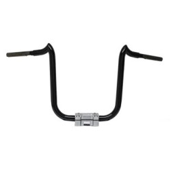 PartzBiz HD DOUBLETROUBLE16SB - KST Kustoms Satin Black 16” Double Trouble Handlebars Bars Harley FLTR Softail